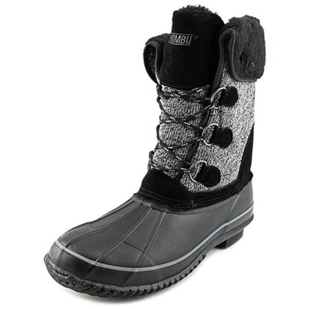 Khombu Maya Women US 8 Black Snow Boot, US 8